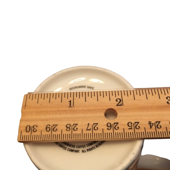 Starbucks 2017 Tall Ceramic Mug White Green Houndstooth - Picture 11 of 11